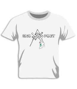 Snowport Brand - T-shirt - kids - snowy cartoon