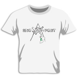 Snowport Brand - T-shirt - kids - snowy cartoon